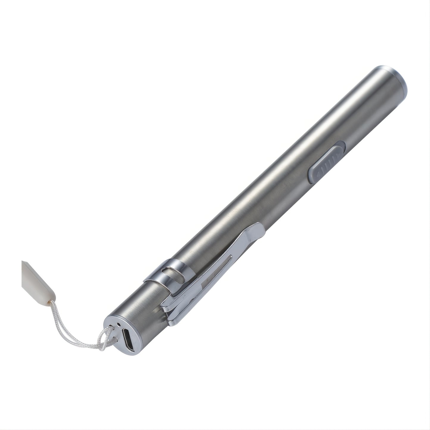2pcs High Lumen USB Rechargeable Mini LED Flashlight - Portable Pen Light for Outdoor and Emergency Use