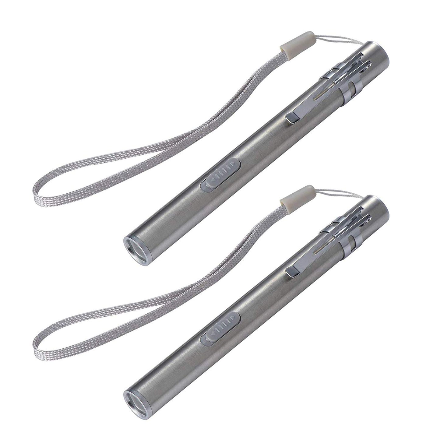 2pcs High Lumen USB Rechargeable Mini LED Flashlight - Portable Pen Light for Outdoor and Emergency Use