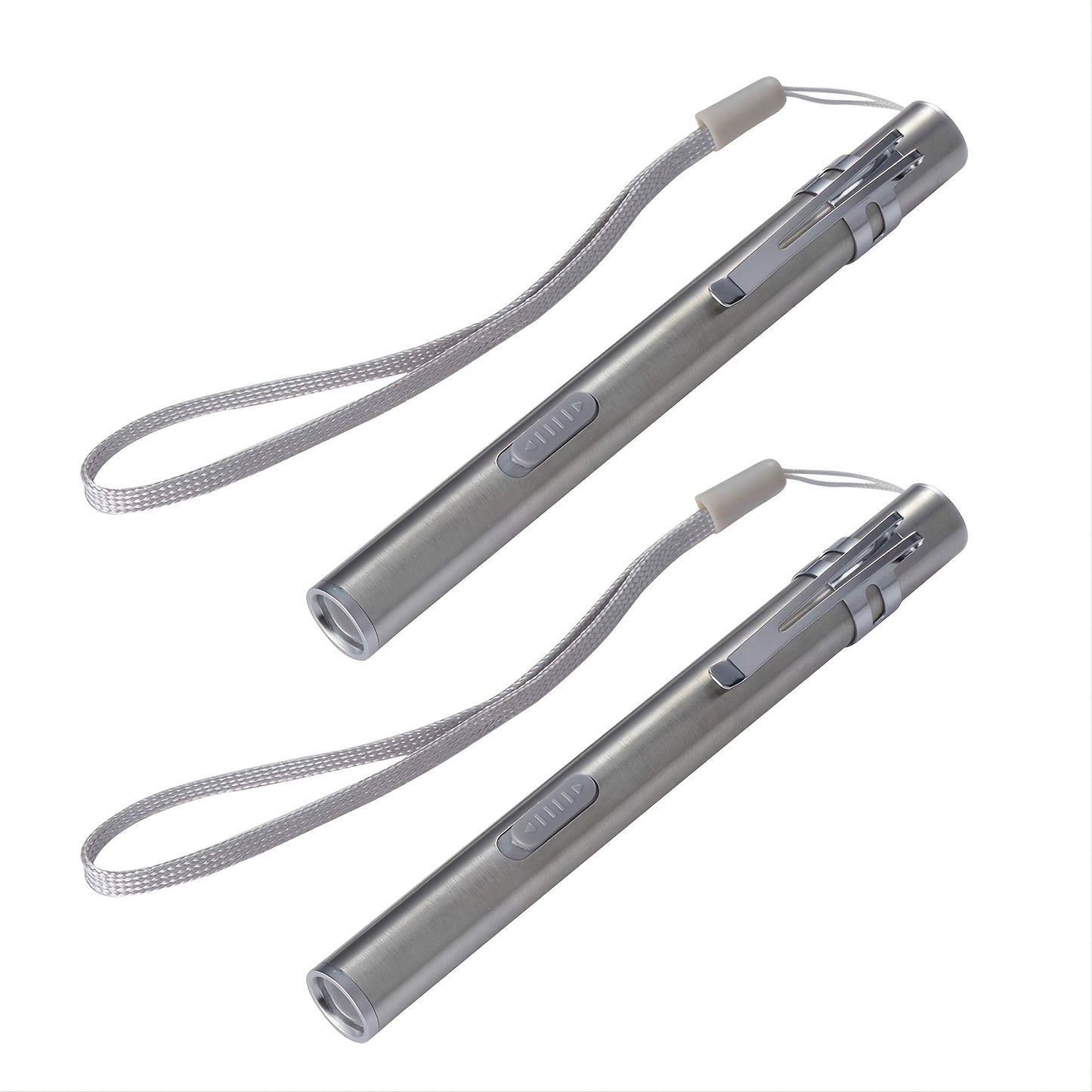 2pcs High Lumen USB Rechargeable Mini LED Flashlight - Portable Pen Light for Outdoor and Emergency Use