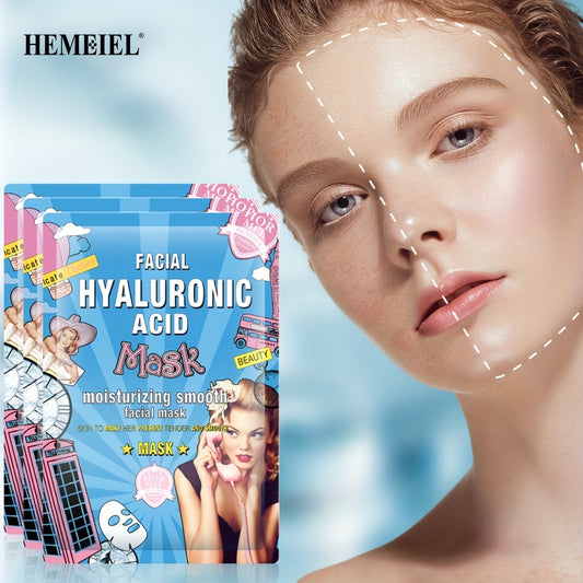 1/2/4pcs Hyaluronic Acid Firming Mask - Moisturize And Firm Skin, Facial Skin Care Mask