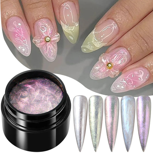 Aurora Solid Nail Extension Gel Polish UV Builder Acrylic 3D Flower Drawing Unicorn Mermaid Nail Gel Soak Off Poly UV Gel Polish